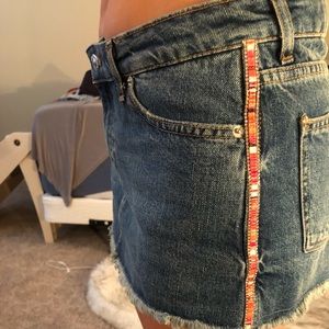 Zara skort with rhinestone embellishment